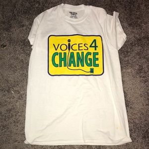 Voices for Change white t-shirt